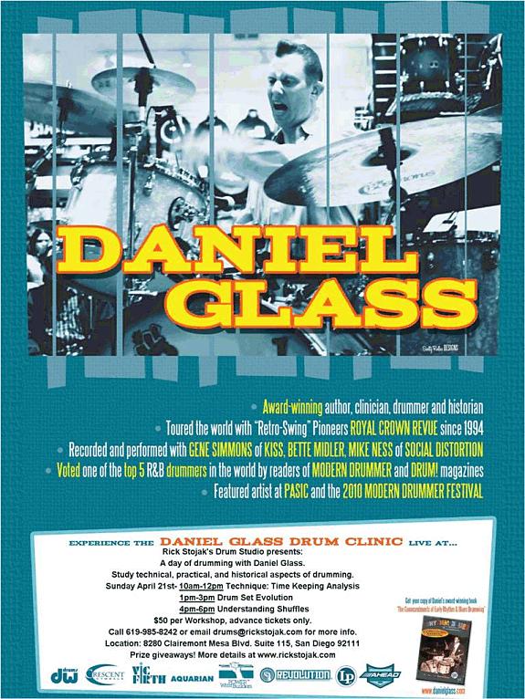 Drum Clinic And Workshops Featuring Daniel Glass