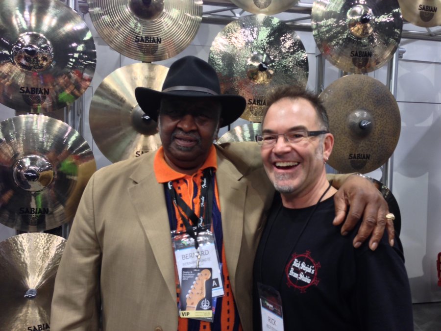 Rick Stojak with drumming legend, Bernard Purdie