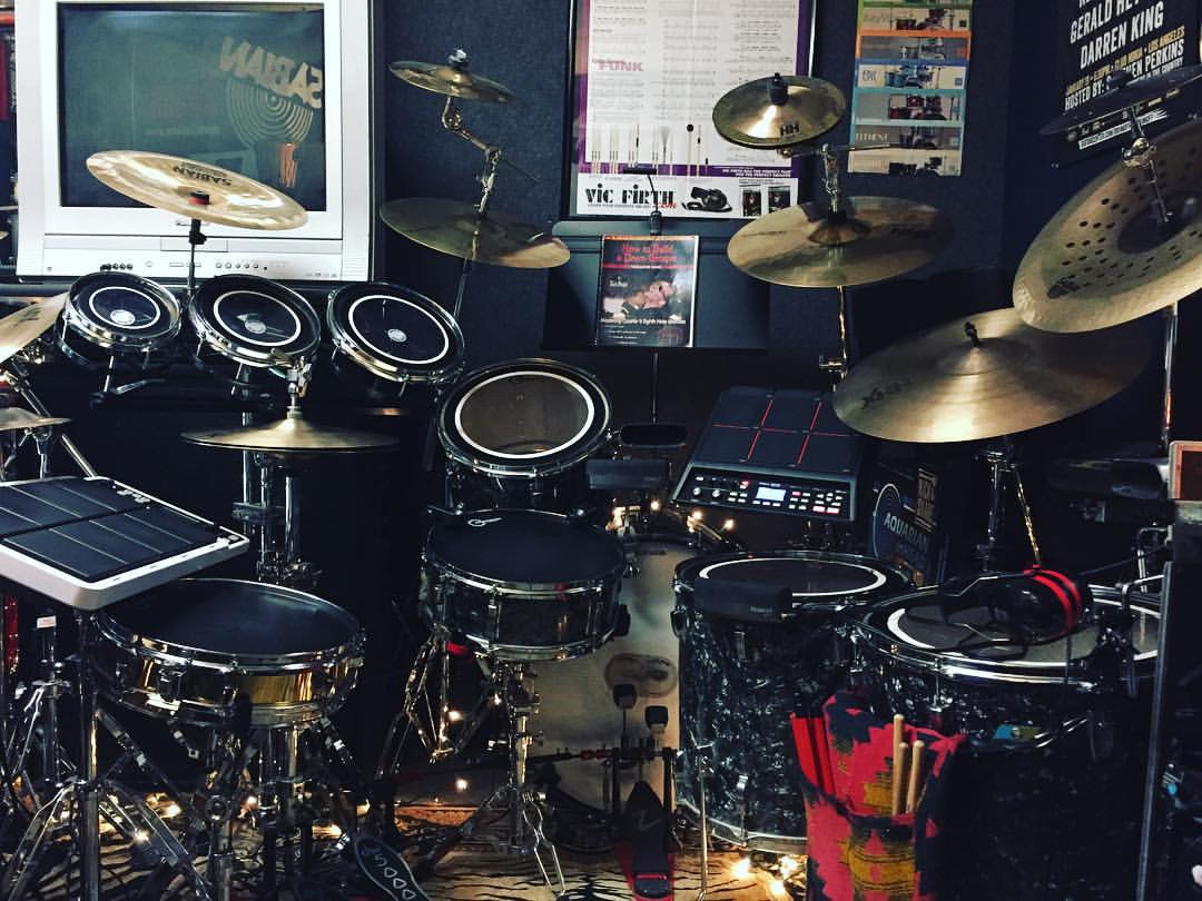 Rick Stojak's drum studio
